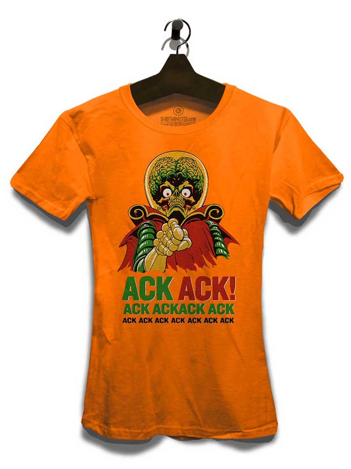 ack-ack-mars-attacks-damen-t-shirt orange 3