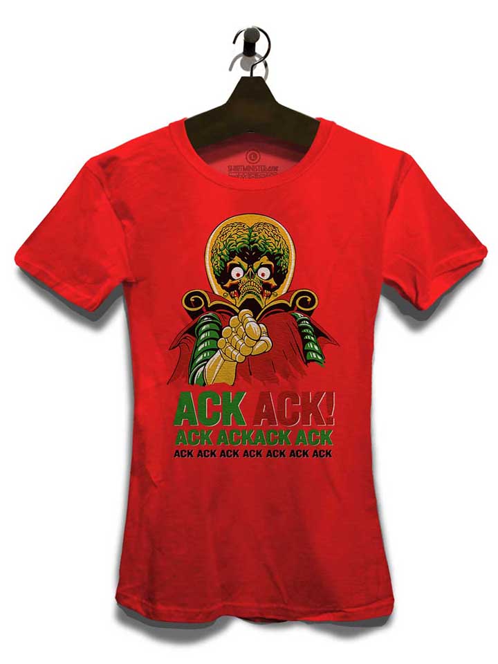 ack-ack-mars-attacks-damen-t-shirt rot 3