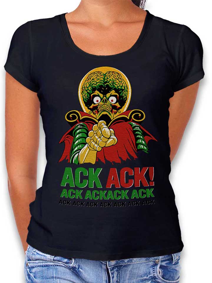 ack-ack-mars-attacks-damen-t-shirt schwarz 1