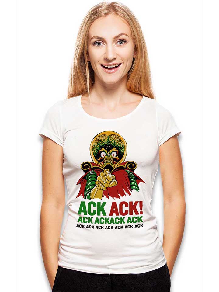 ack-ack-mars-attacks-damen-t-shirt weiss 2