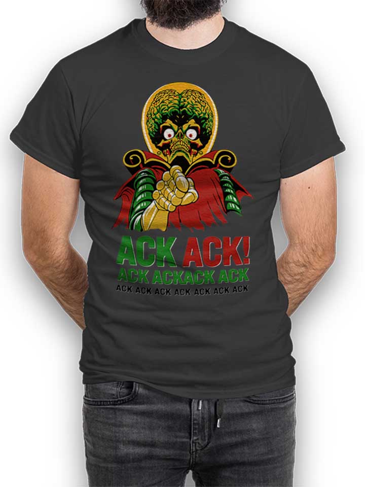 Ack Ack Mars Attacks T-Shirt gris-foncé L
