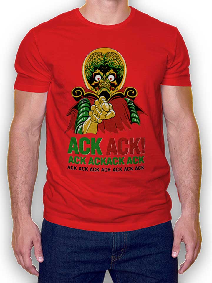 Ack Ack Mars Attacks Kinder T-Shirt rot 110 / 116