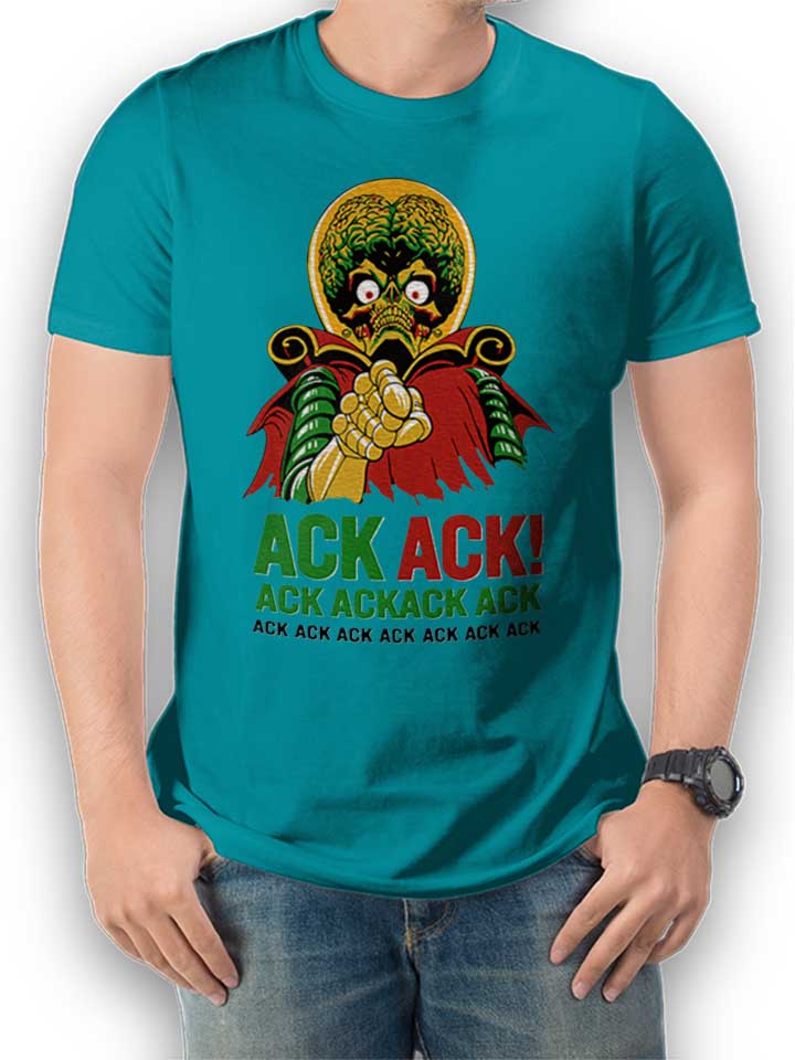 Ack Ack Mars Attacks T-Shirt turquoise L