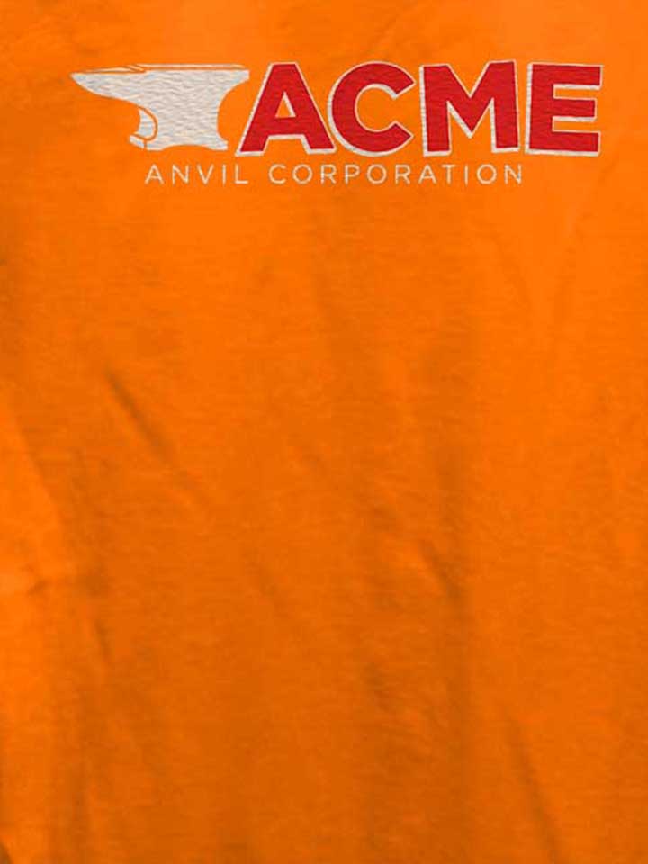acme-anvil-corporation-damen-t-shirt orange 4