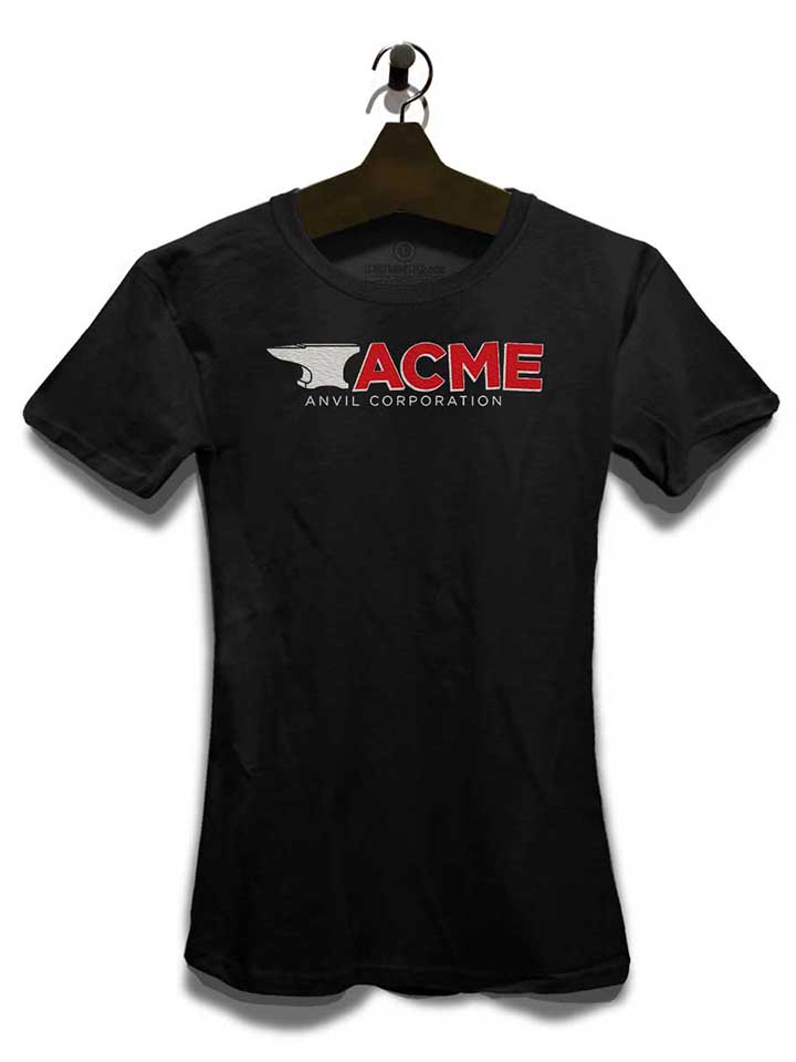 acme-anvil-corporation-damen-t-shirt schwarz 3