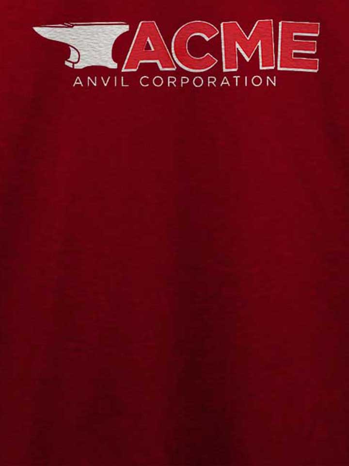 acme-anvil-corporation-t-shirt bordeaux 4