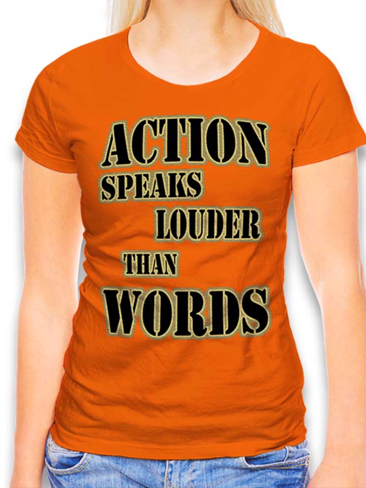 action-speaks-louder-than-words-03-damen-t-shirt orange 1