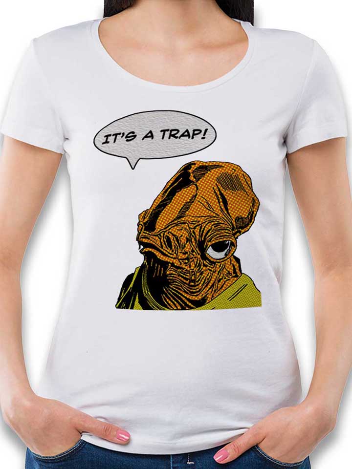 Admiral Ackbar Its A Trap Damen T-Shirt weiss L