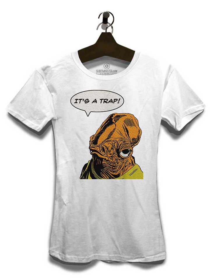 admiral-ackbar-its-a-trap-damen-t-shirt weiss 3