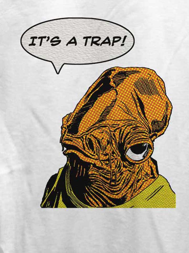 admiral-ackbar-its-a-trap-damen-t-shirt weiss 4