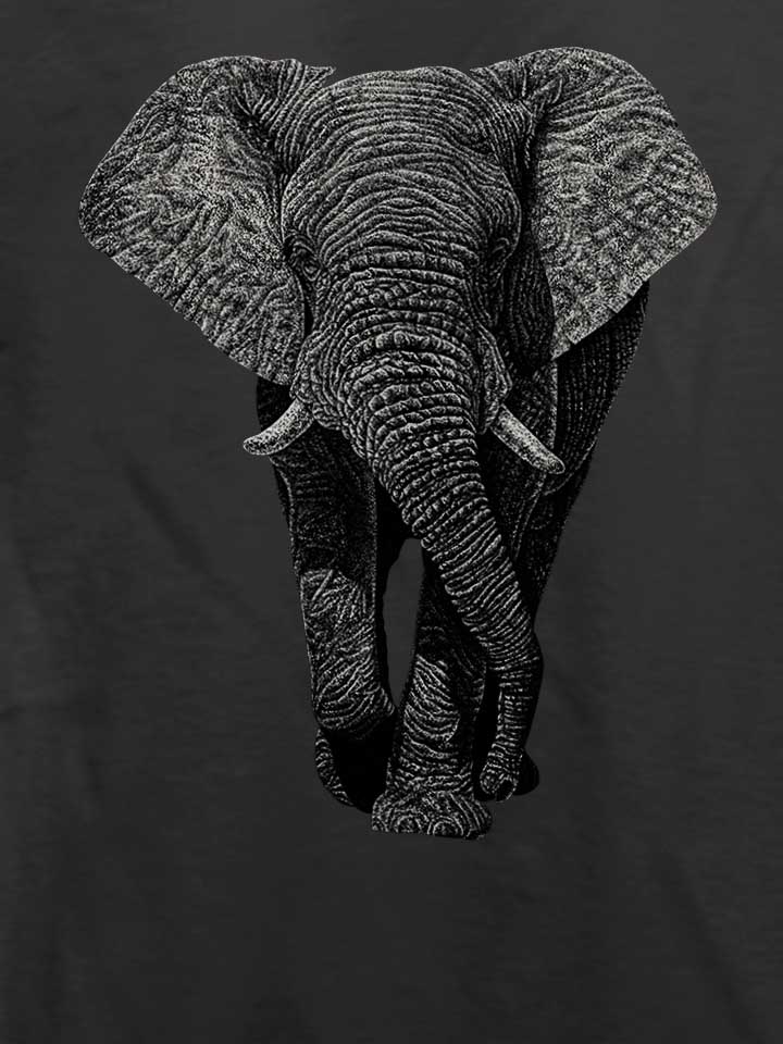 african-elephant-02-t-shirt dunkelgrau 4