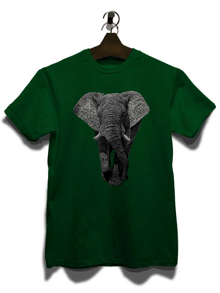 african-elephant-02-t-shirt dunkelgruen 3