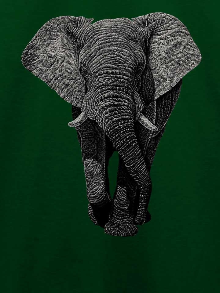 african-elephant-02-t-shirt dunkelgruen 4