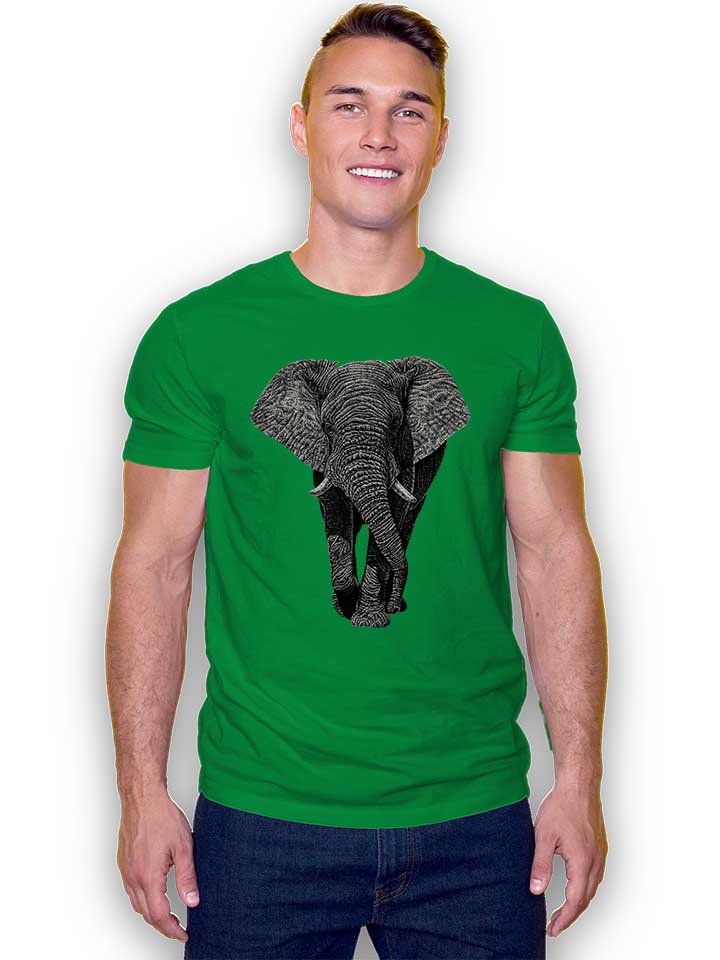 african-elephant-02-t-shirt gruen 2