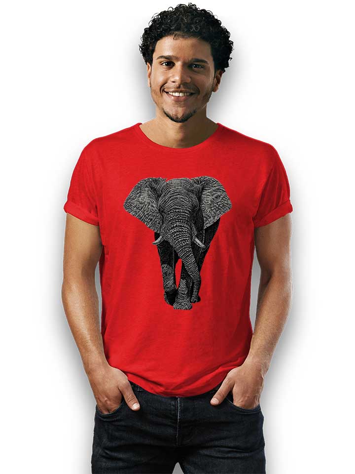 african-elephant-02-t-shirt rot 2