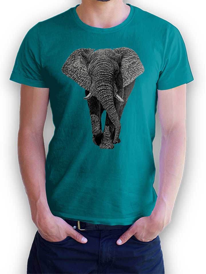 african-elephant-02-t-shirt tuerkis 1