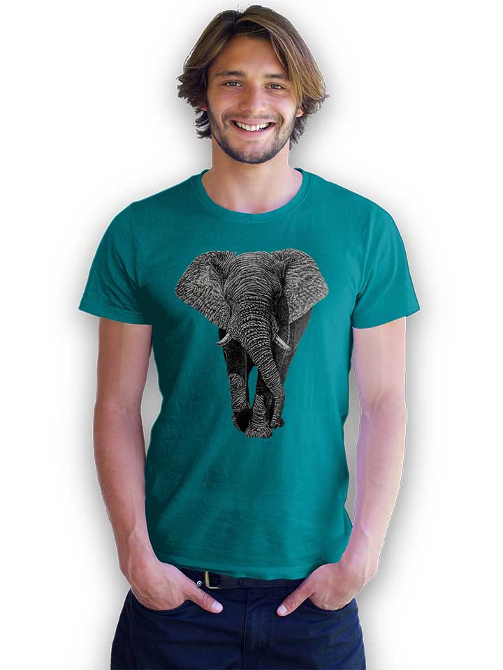 african-elephant-02-t-shirt tuerkis 2