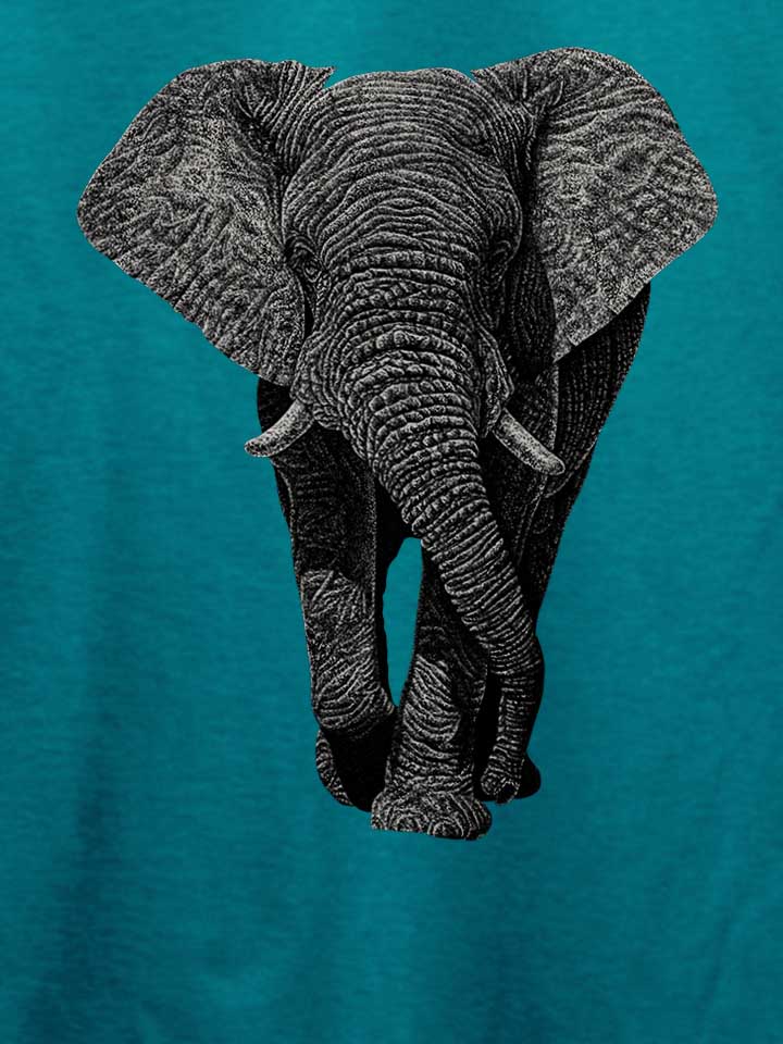 african-elephant-02-t-shirt tuerkis 4