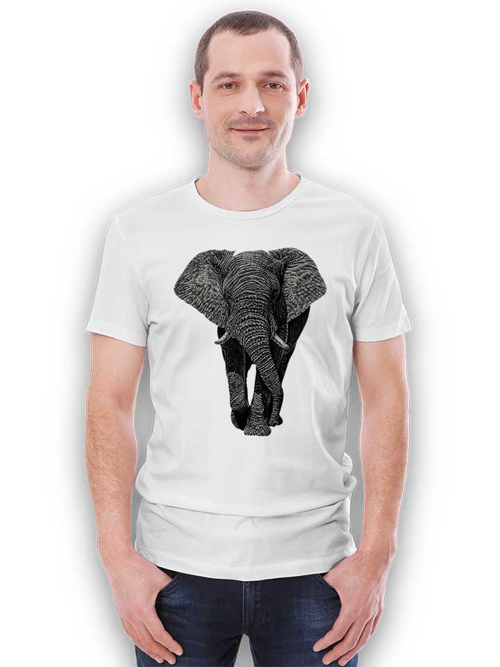 african-elephant-02-t-shirt weiss 2