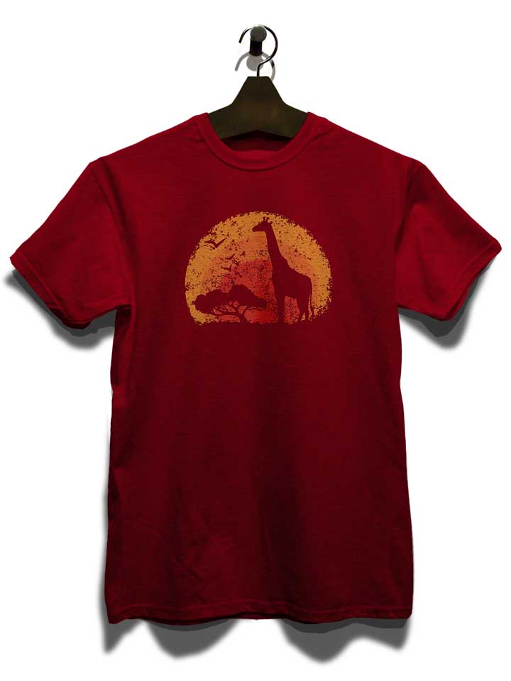 african-mood-giraffe-t-shirt bordeaux 3