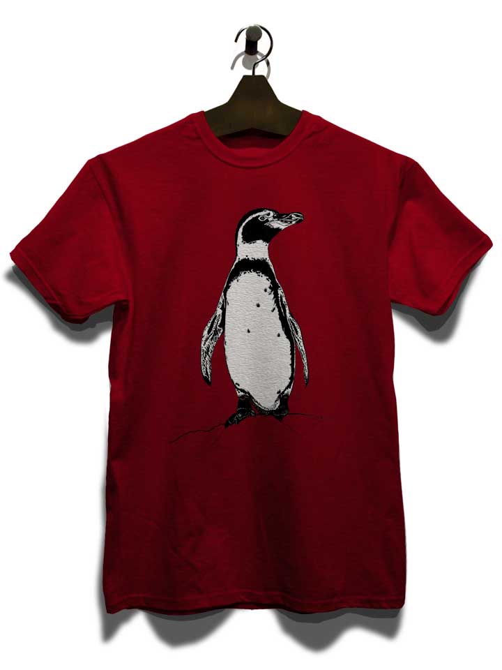 african-penguin-t-shirt bordeaux 3