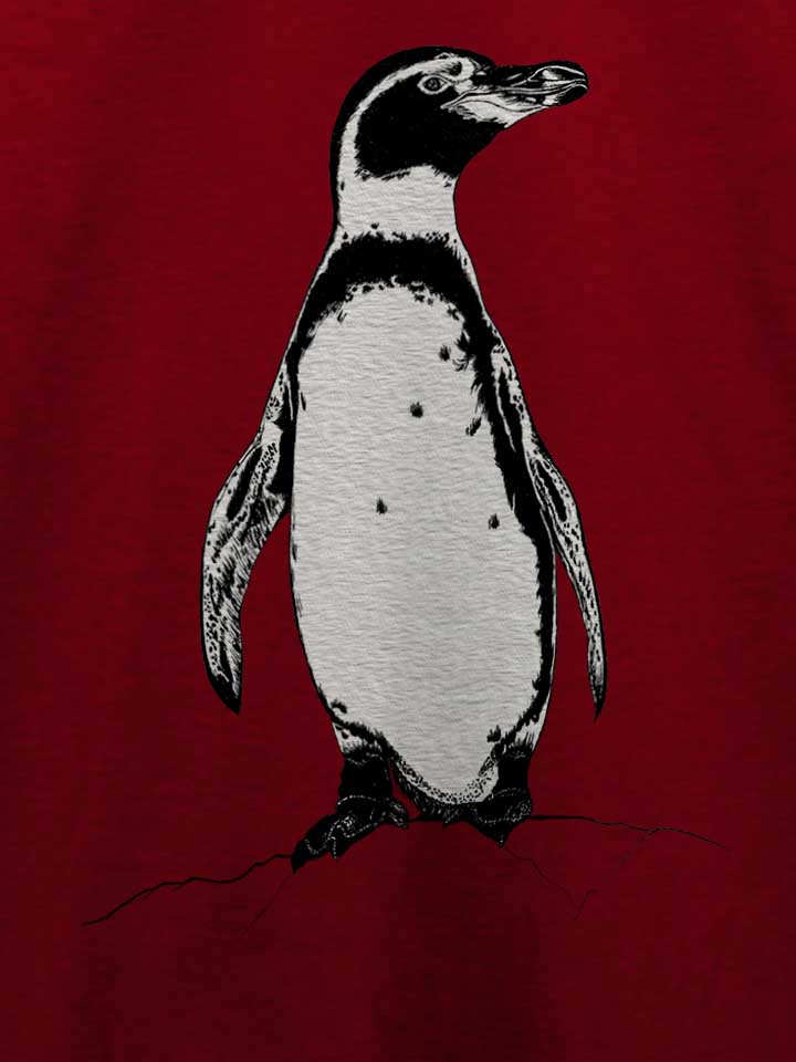 african-penguin-t-shirt bordeaux 4