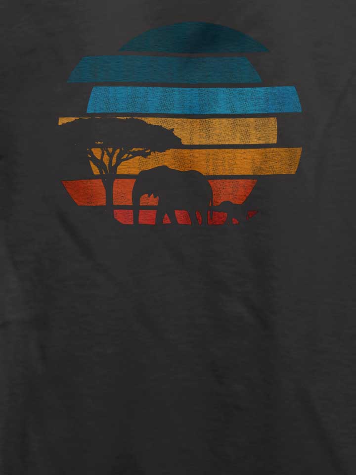 african-safari-sunset-t-shirt dunkelgrau 4
