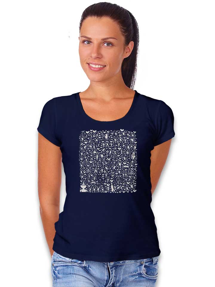 after-party-art-damen-t-shirt dunkelblau 2