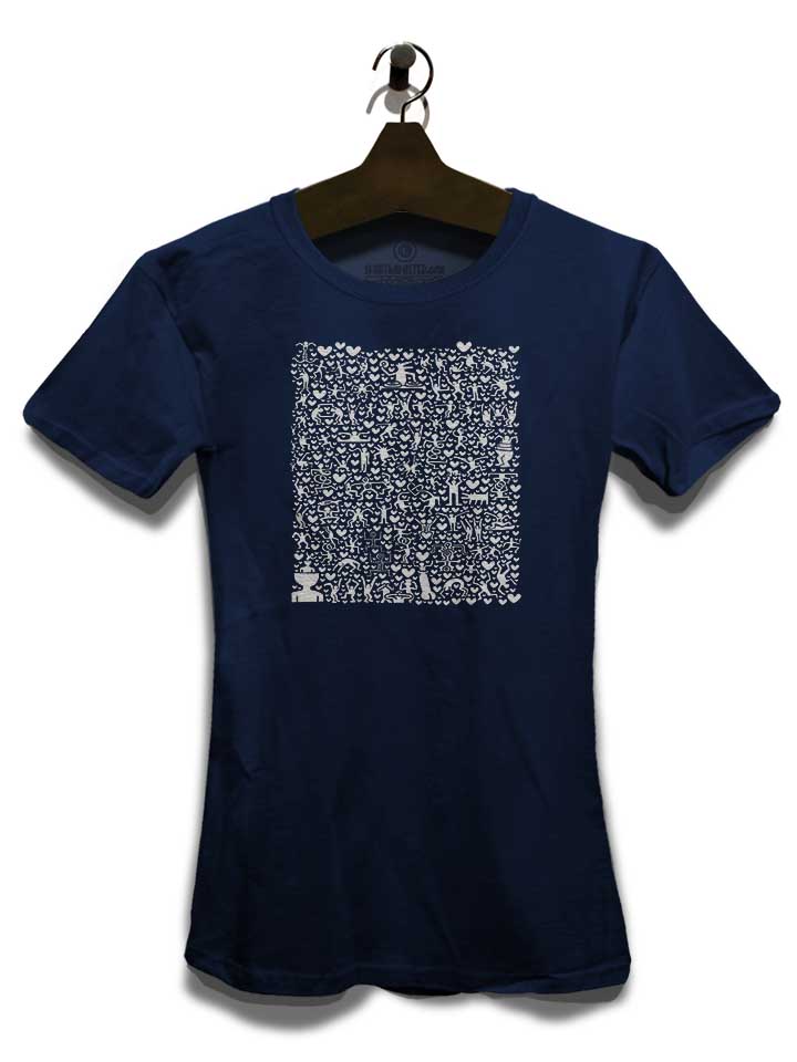 after-party-art-damen-t-shirt dunkelblau 3