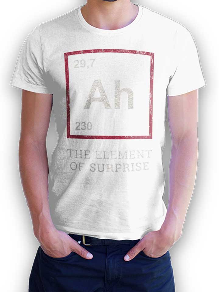 Ah The Element Of Surprise 02 T-Shirt bianco L