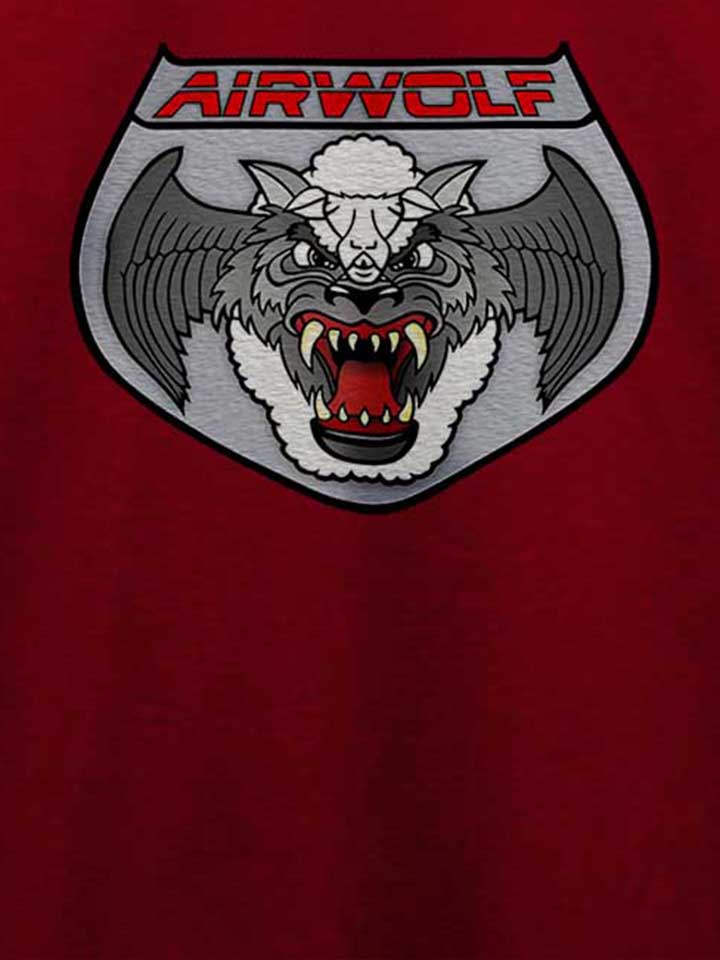 airwolf-t-shirt bordeaux 4