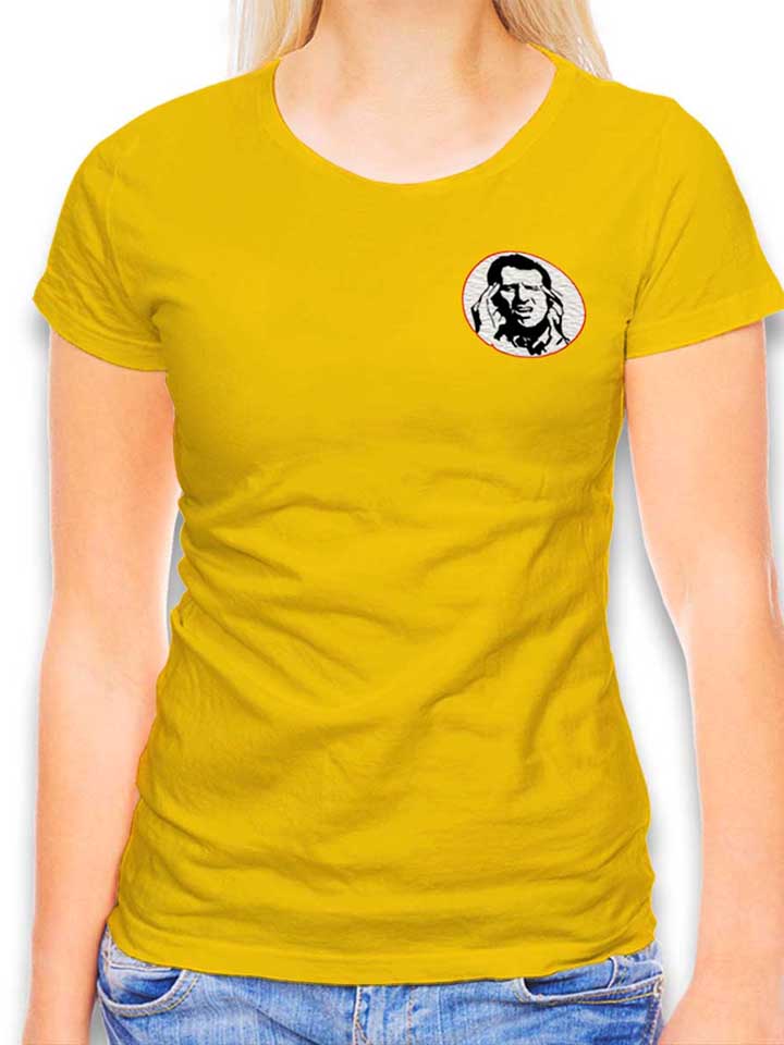 Al Bundy Chest Print T-Shirt Femme jaune L