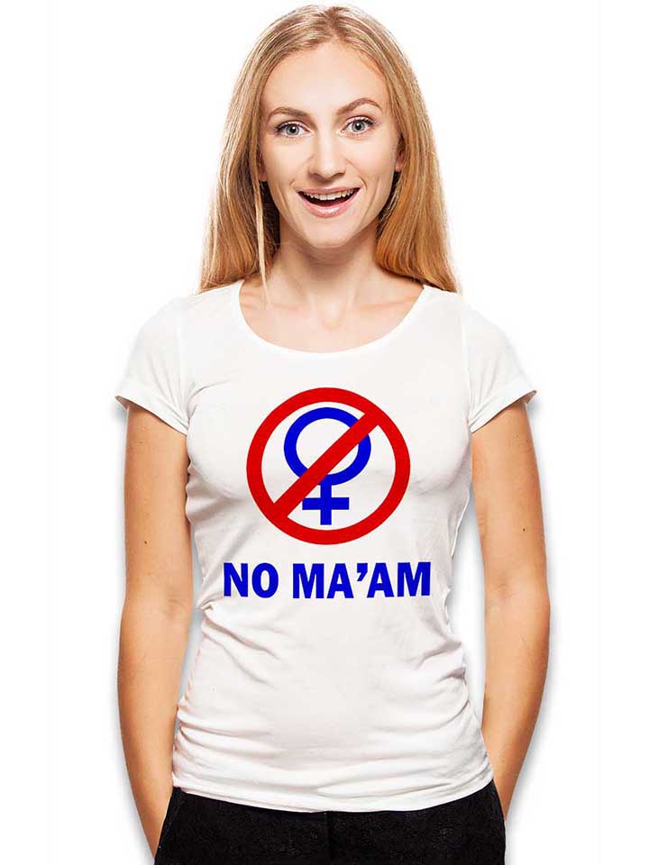 al-bundy-no-maam-damen-t-shirt weiss 2