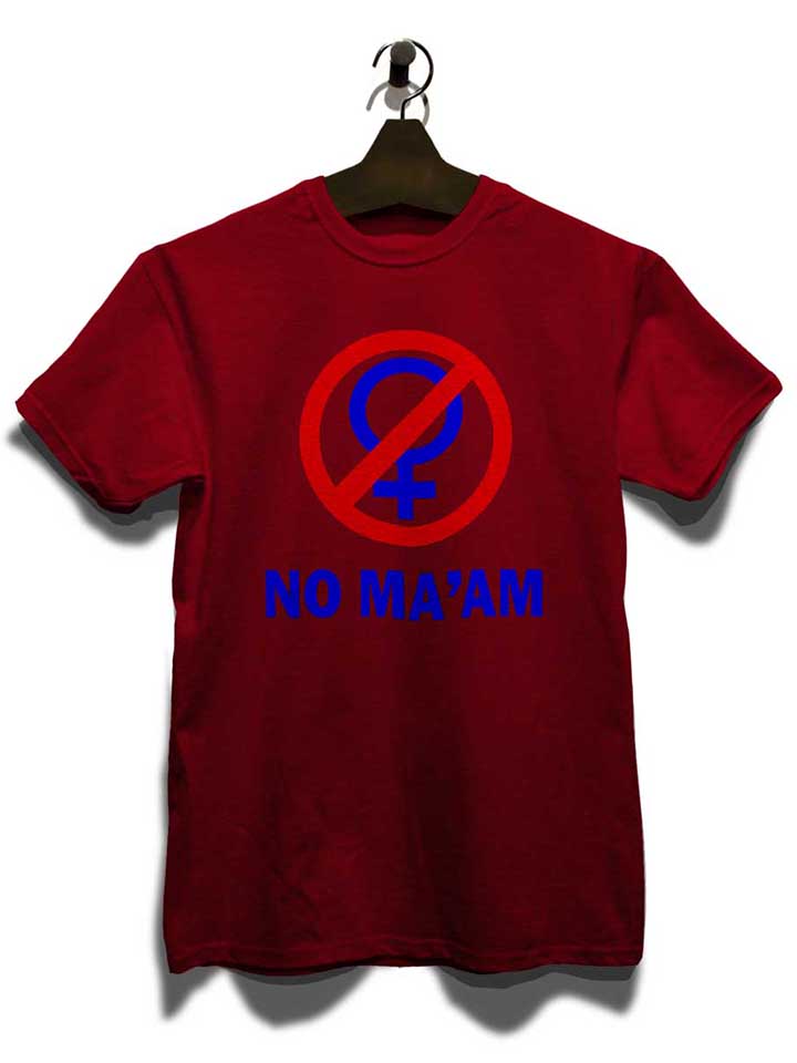 al-bundy-no-maam-t-shirt bordeaux 3