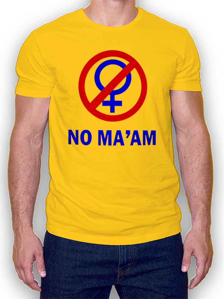 al-bundy-no-maam-t-shirt gelb 1