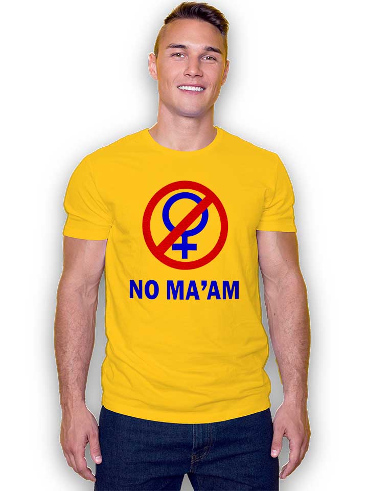al-bundy-no-maam-t-shirt gelb 2