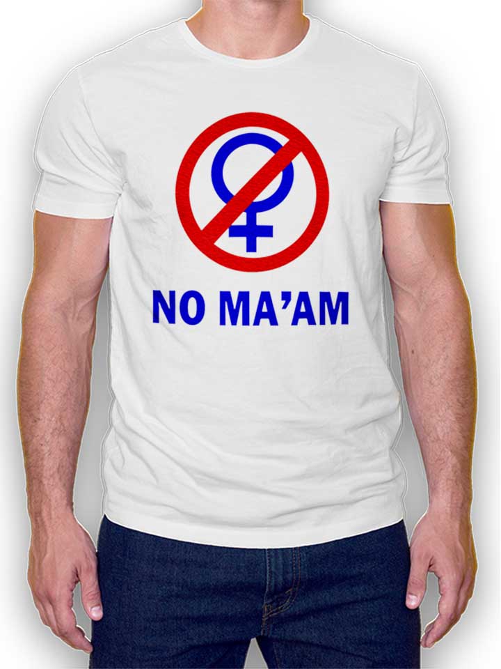 al-bundy-no-maam-t-shirt weiss 1
