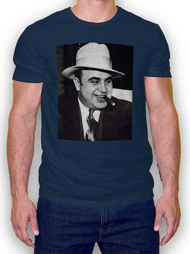 Al Capone Photo T-Shirt bleu-marine L