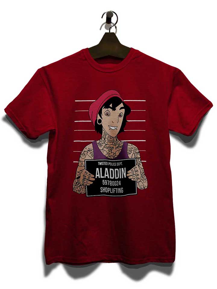 aladdin-mugshot-t-shirt bordeaux 3