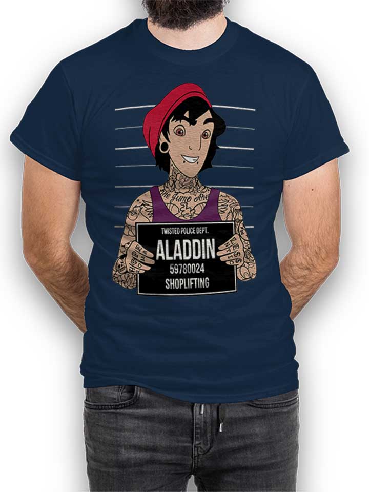 Aladdin Mugshot T-Shirt dunkelblau L