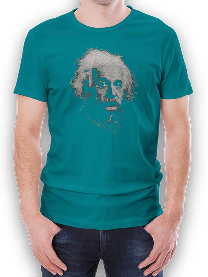 Albert Einstein 02 T-Shirt turquoise L