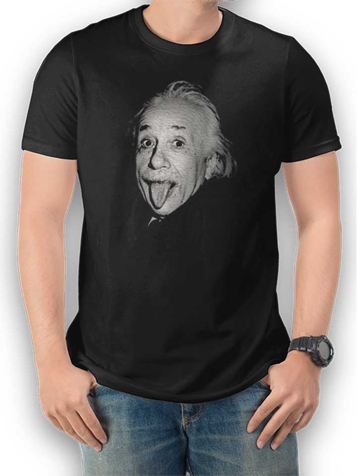 Albert Einstein Genius Tongue T-Shirt schwarz L