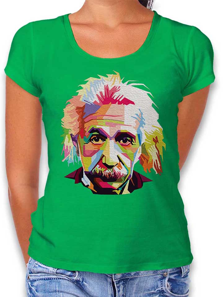 Albert Einstein Damen T-Shirt gruen L