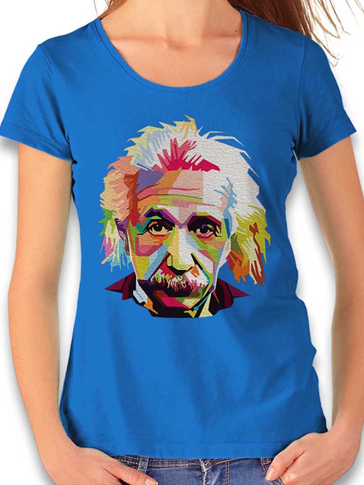 Albert Einstein Damen T-Shirt royal L