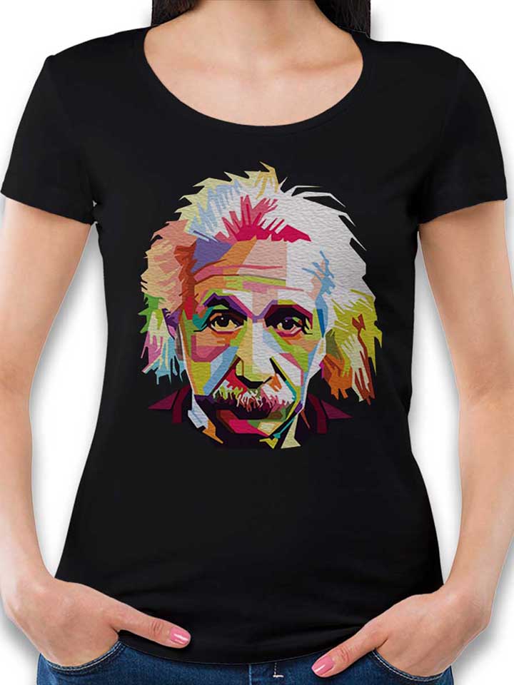 Albert Einstein Womens T-Shirt black L