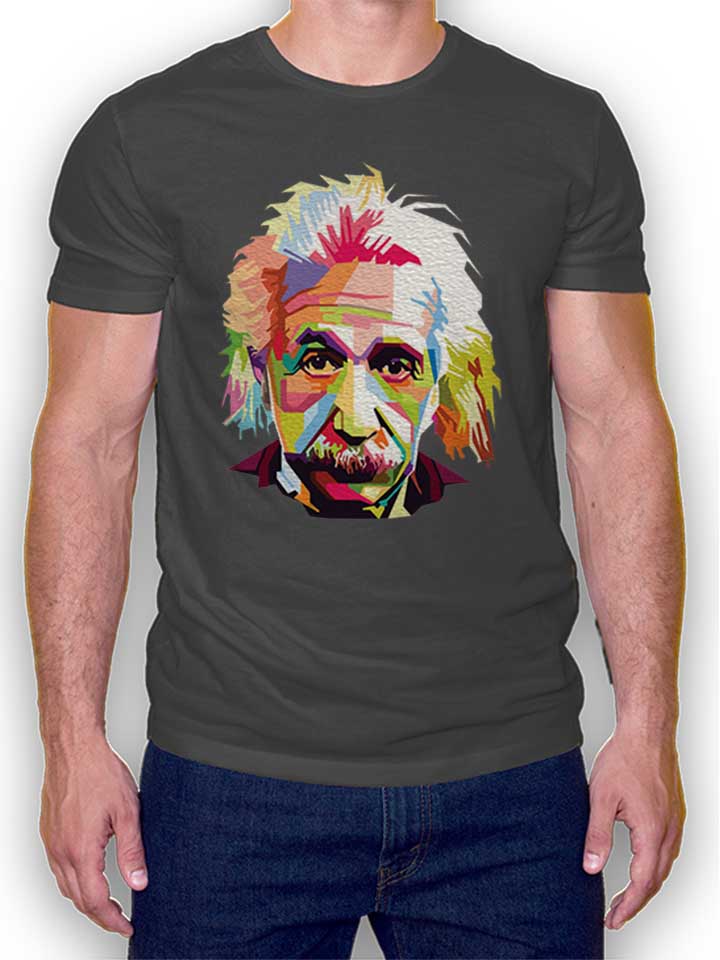 Albert Einstein T-Shirt dunkelgrau L