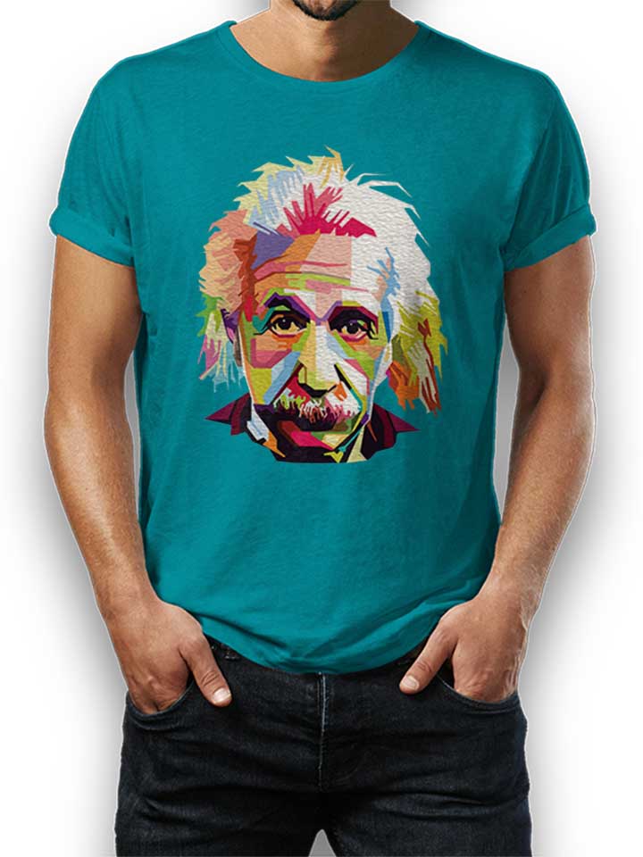 Albert Einstein T-Shirt turquoise L