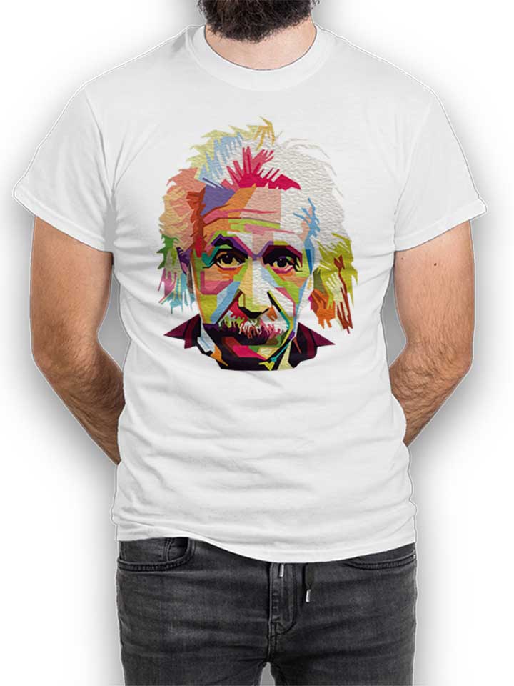 Albert Einstein T-Shirt blanc L