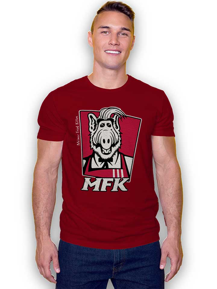 alf-melmac-fried-kitten-t-shirt bordeaux 2