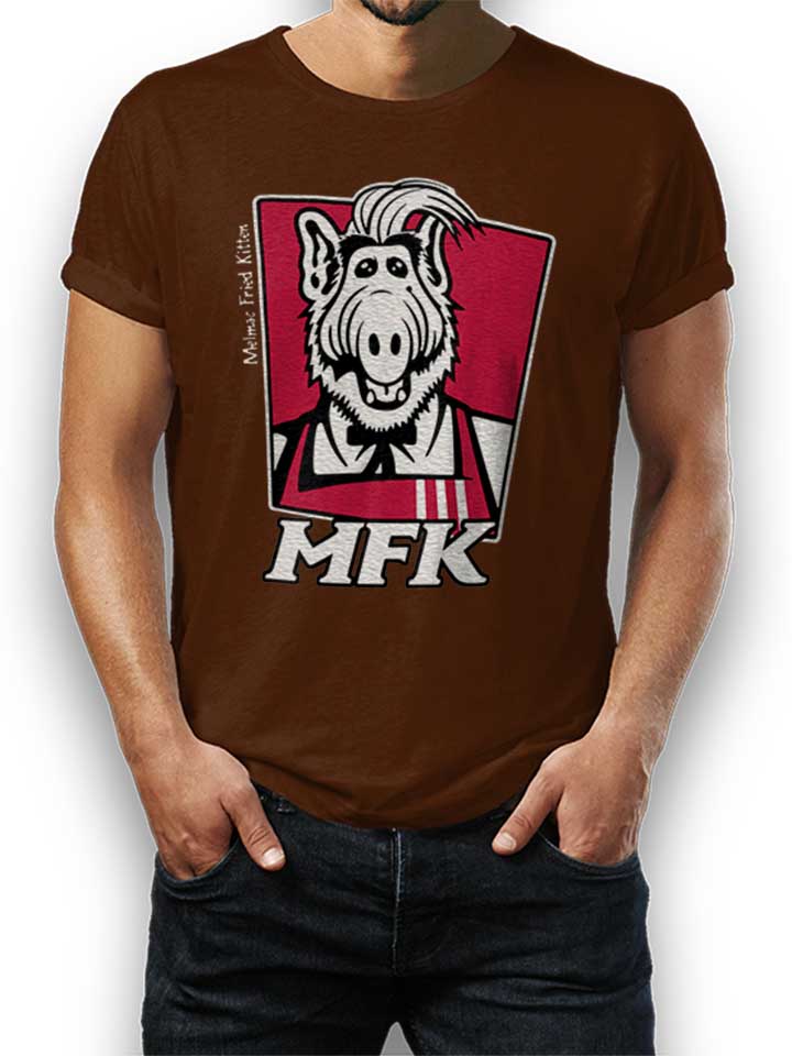 Alf Melmac Fried Kitten T-Shirt brown L